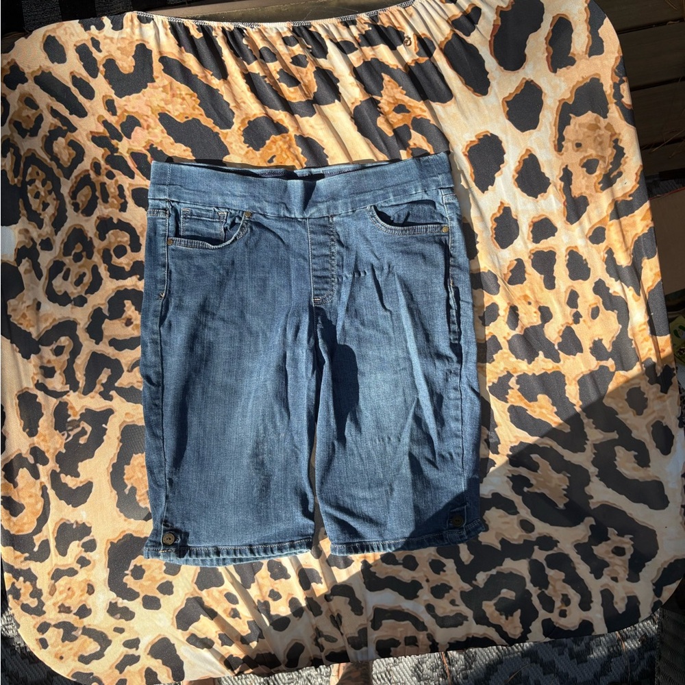 Gloria Vanderbilt Indigo Denim shorts
